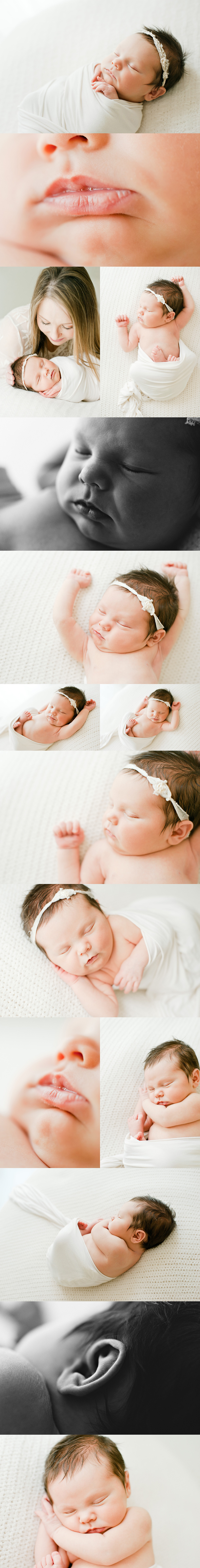 newborn baby girl photography session