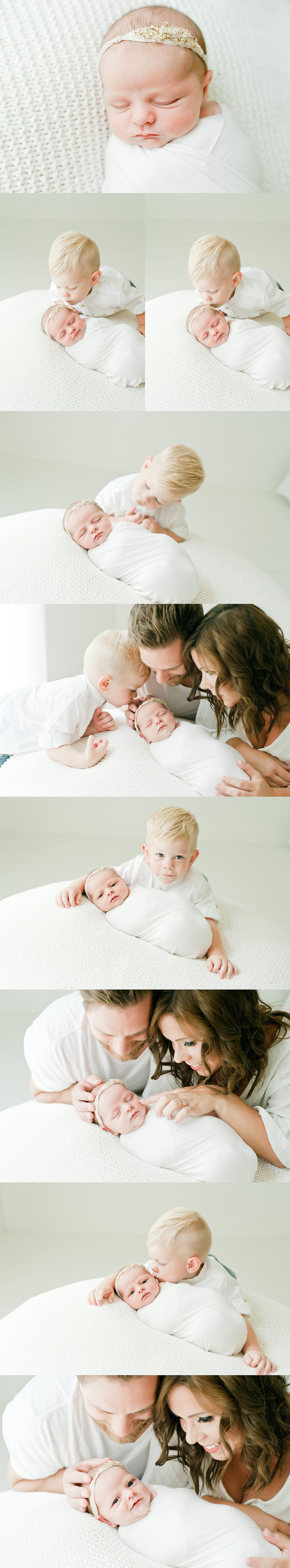 family photos in newborn session