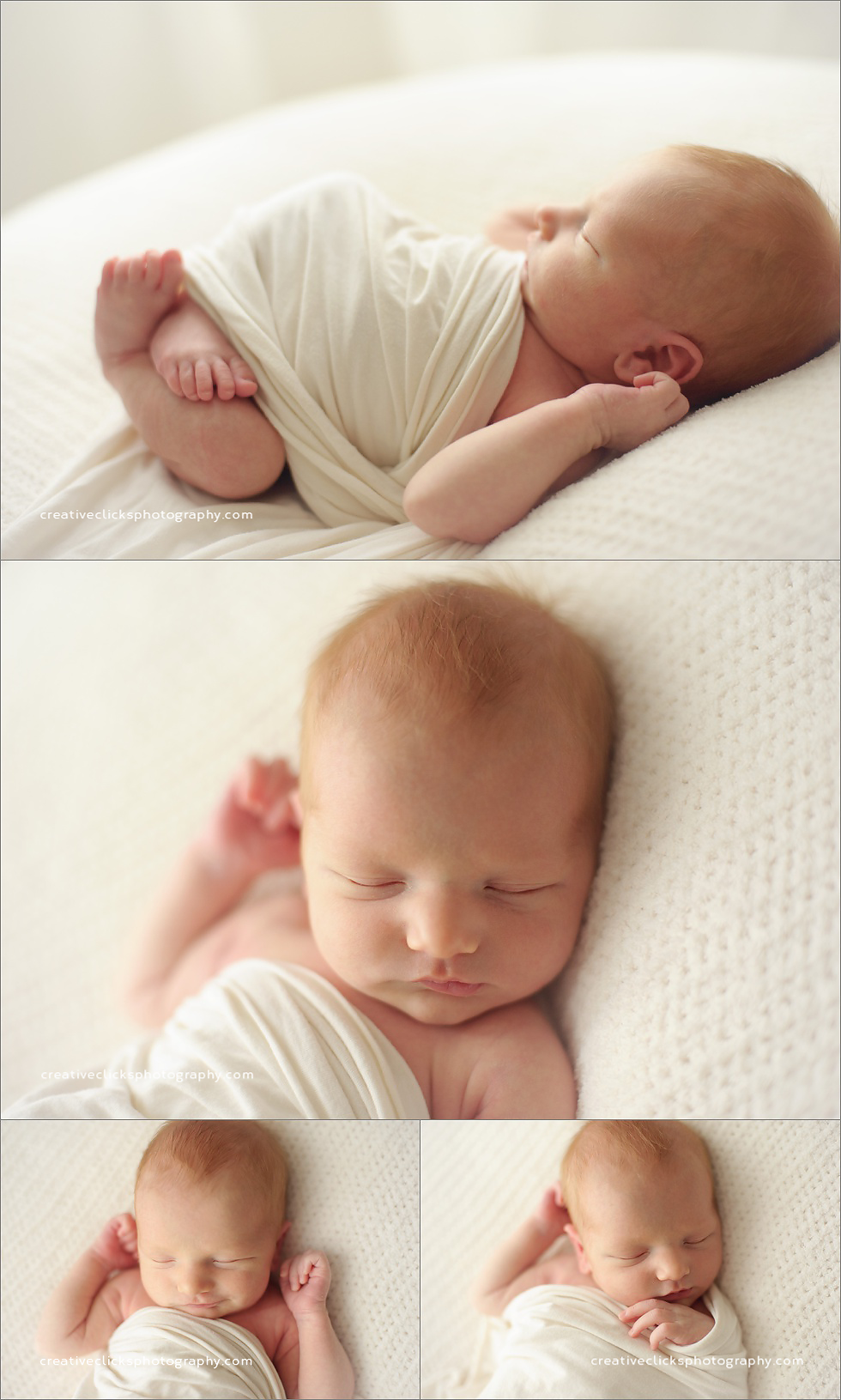 natural newborn baby posing
